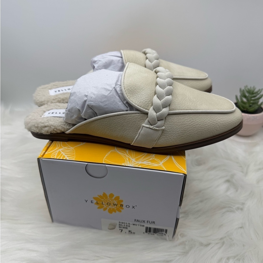 YELLOW BOX Bliss Lined Mules size 7.5M - Picture 5 of 9